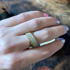 Gold Michael Kors statement ring